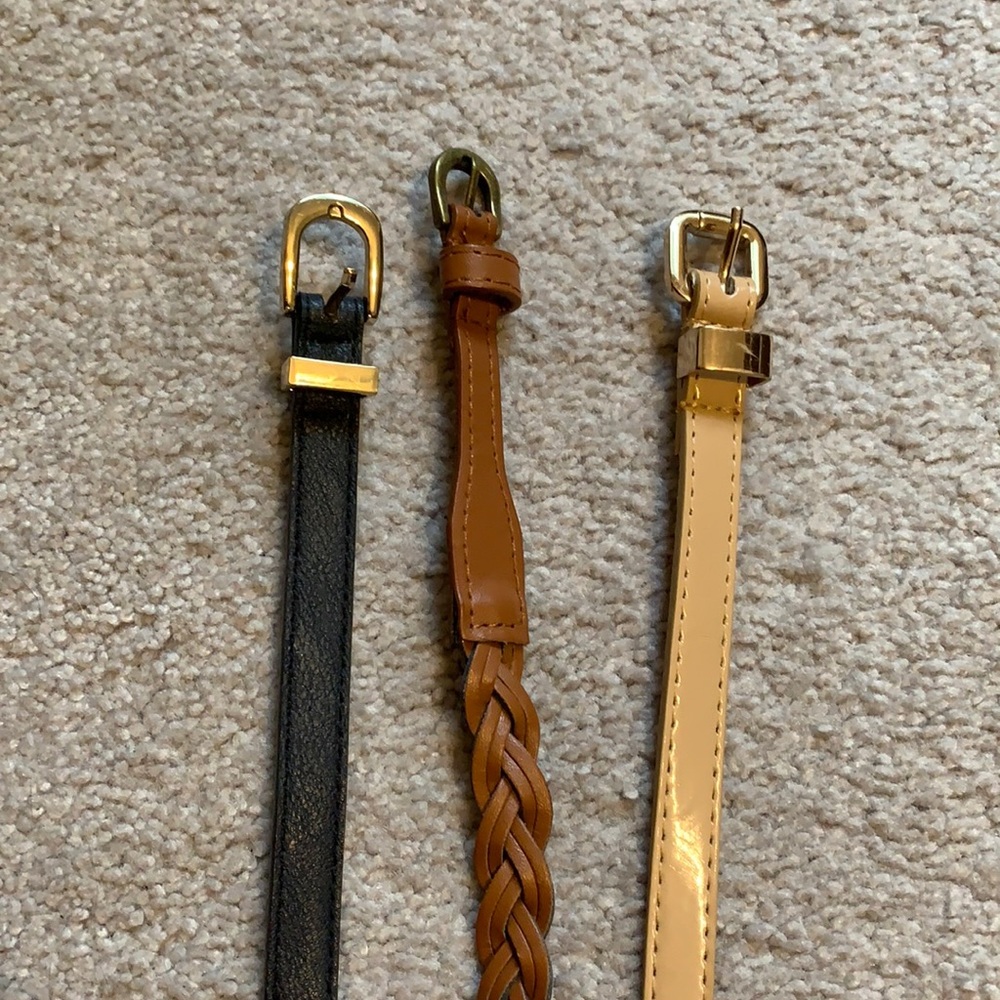 Three belts